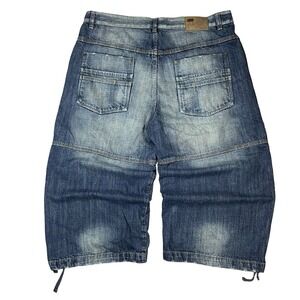 Gold Label Baggy Jean Shorts Size 40 Hip Hop Y2k Skater Blue Long Ecko Southpole